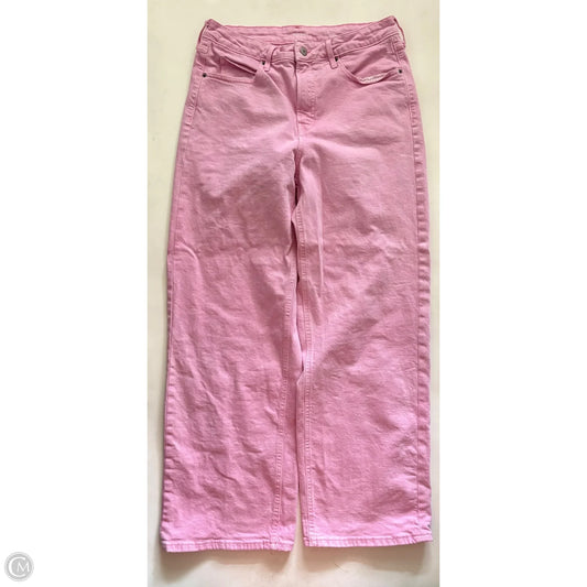 Jeans Wide Leg By Old Navy In Pink, Size: 12