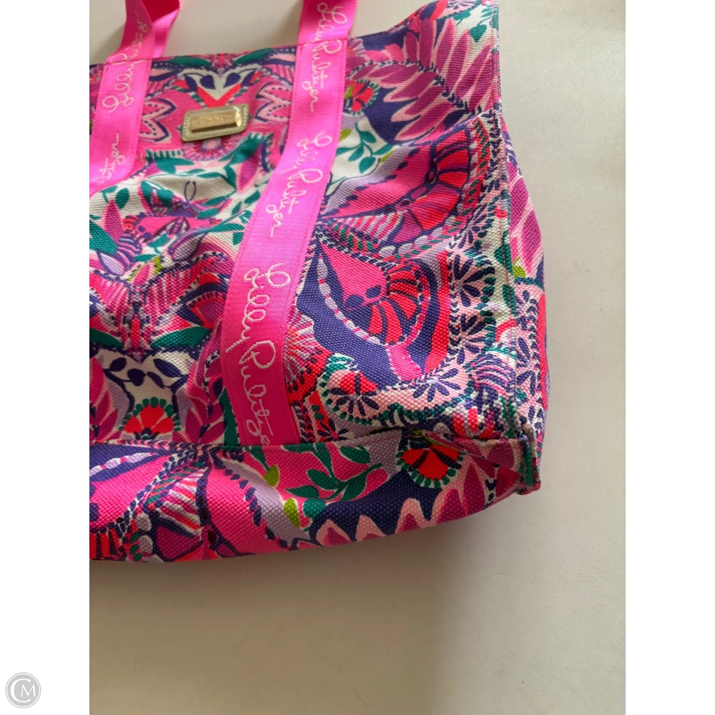Tote Designer By Lilly Pulitzer, Size: Large