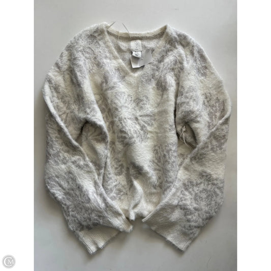 Sweater By Joie In Cream & Silver, Size: S