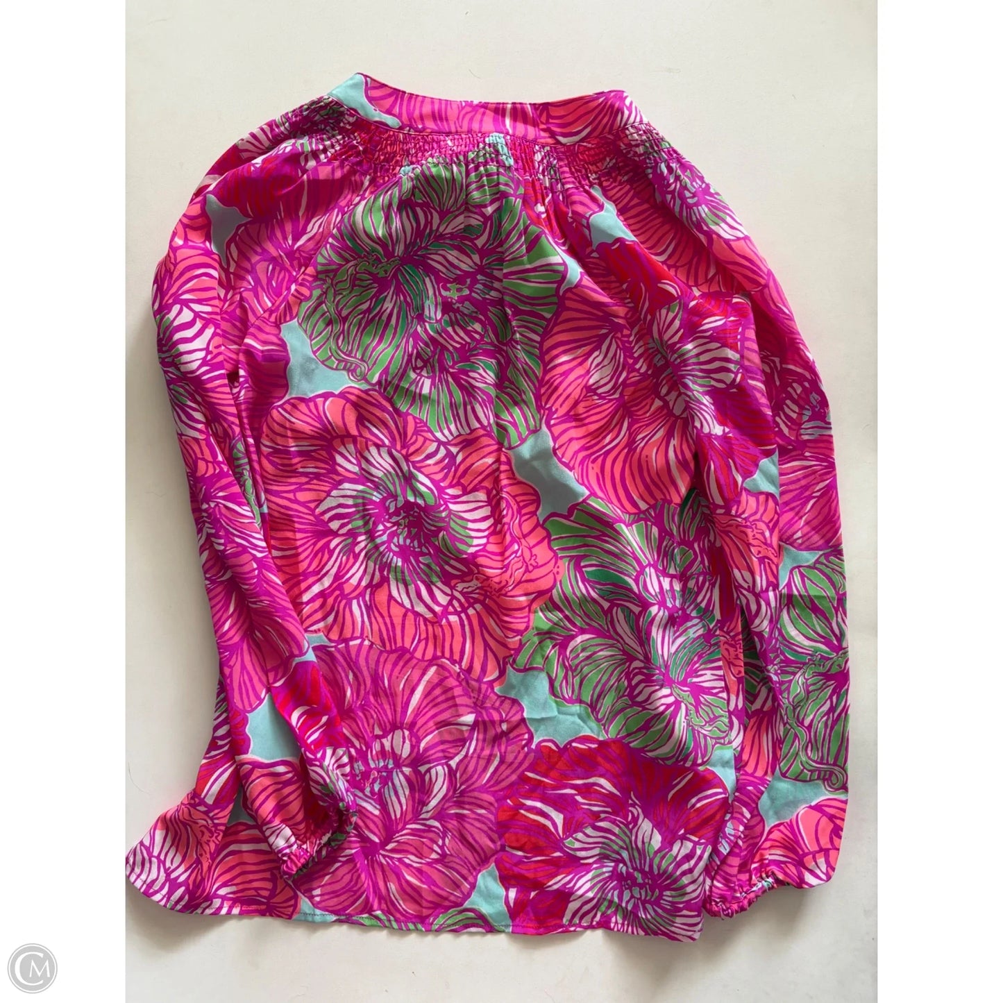 Blouse Designer By Lilly Pulitzer In Floral Print, Size: Xs