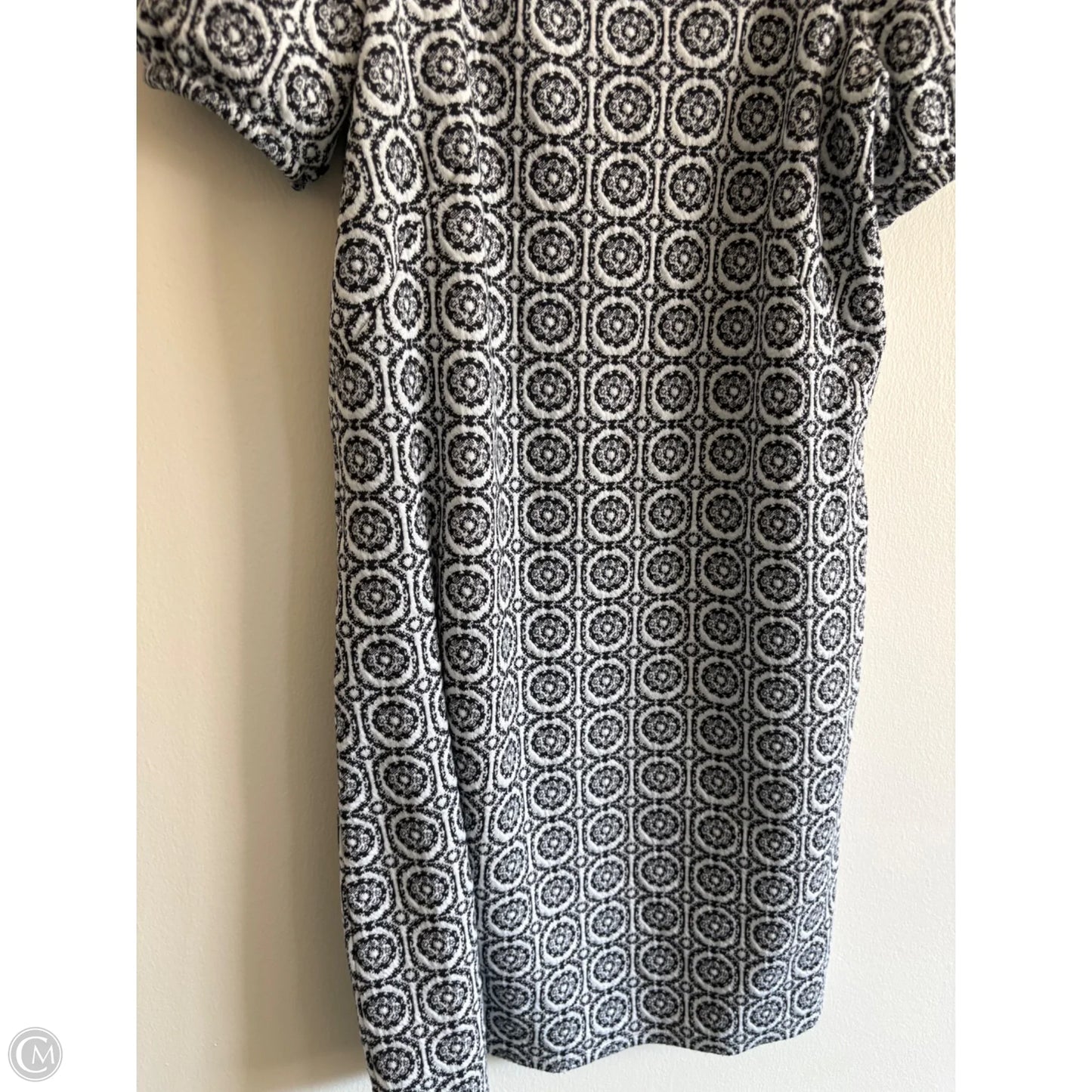 Dress Casual Midi By Loft In Black & White, Size: Xs
