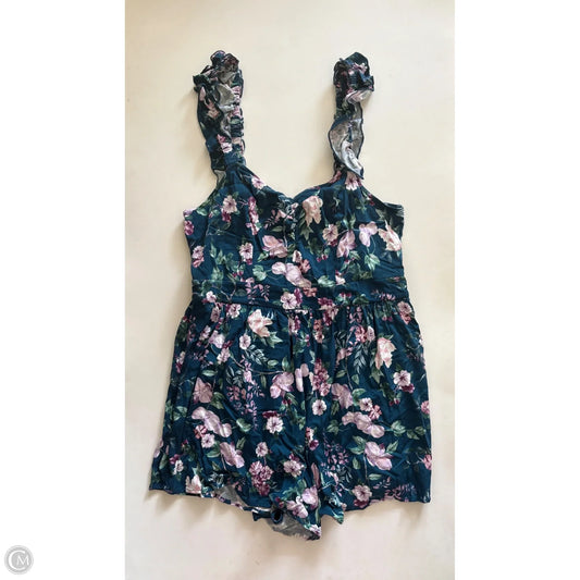 Romper By Torrid In Floral Print, Size: Xl