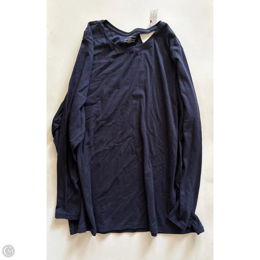 Top Long Sleeve By Lane Bryant In Navy, Size: 22