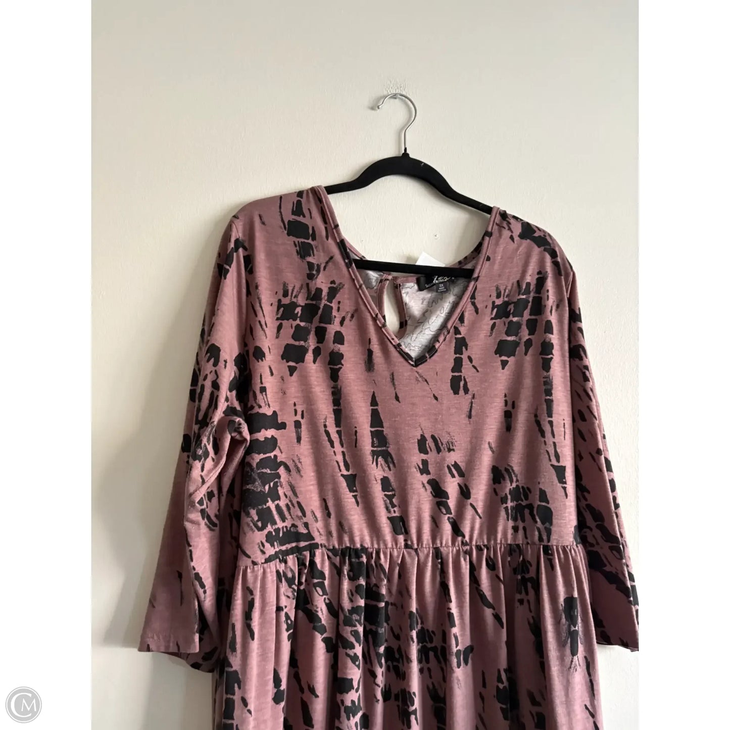 Dress Casual Midi By Suzanne Betro In Black, Size: 3x