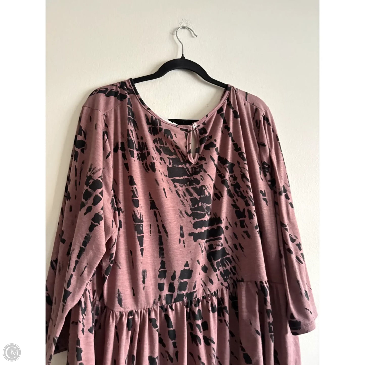 Dress Casual Midi By Suzanne Betro In Black, Size: 3x