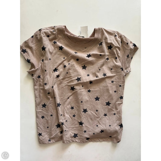 Top Short Sleeve By Z Supply In Brown, Size: L
