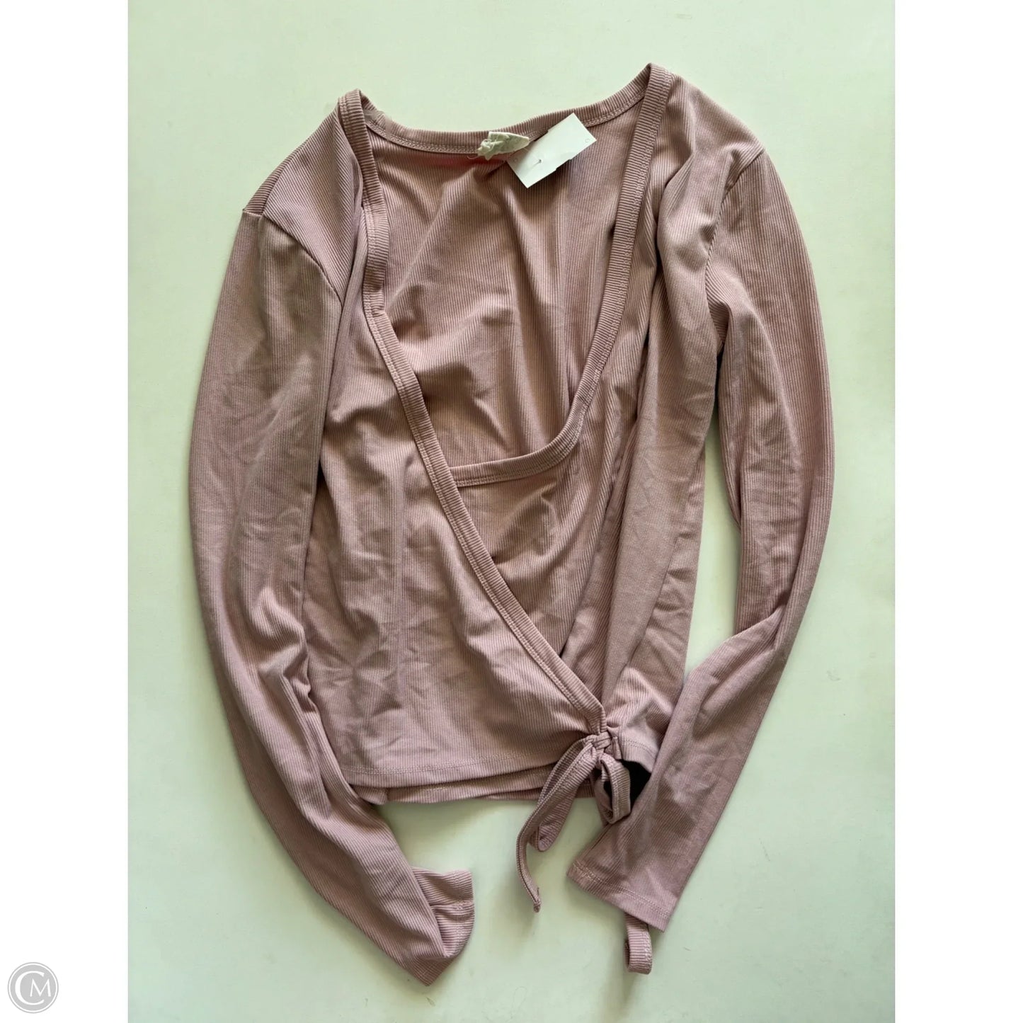Top Long Sleeve By Cmc In Pink, Size: M