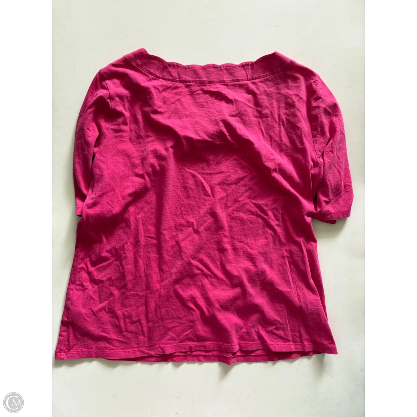 Top Short Sleeve By Talbots In Pink, Size: L