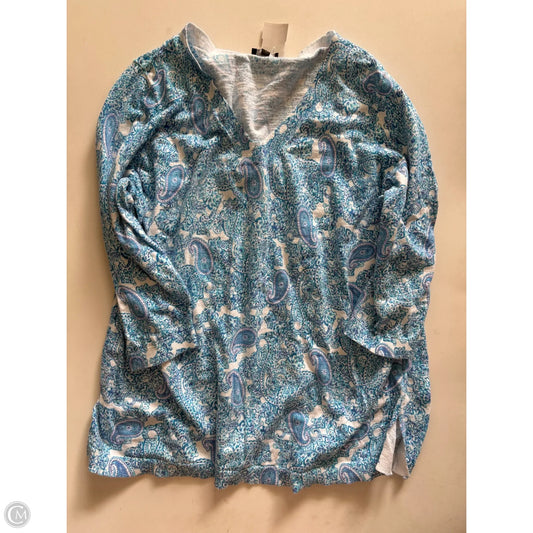 Sweater By Talbots In Blue, Size: 1x