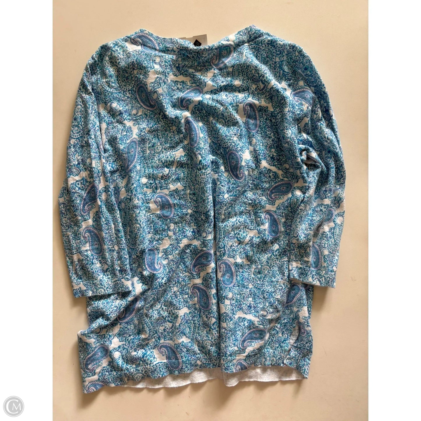 Sweater By Talbots In Blue, Size: 1x