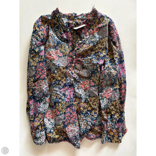 Top Long Sleeve By Talbots In Floral Print, Size: 2x