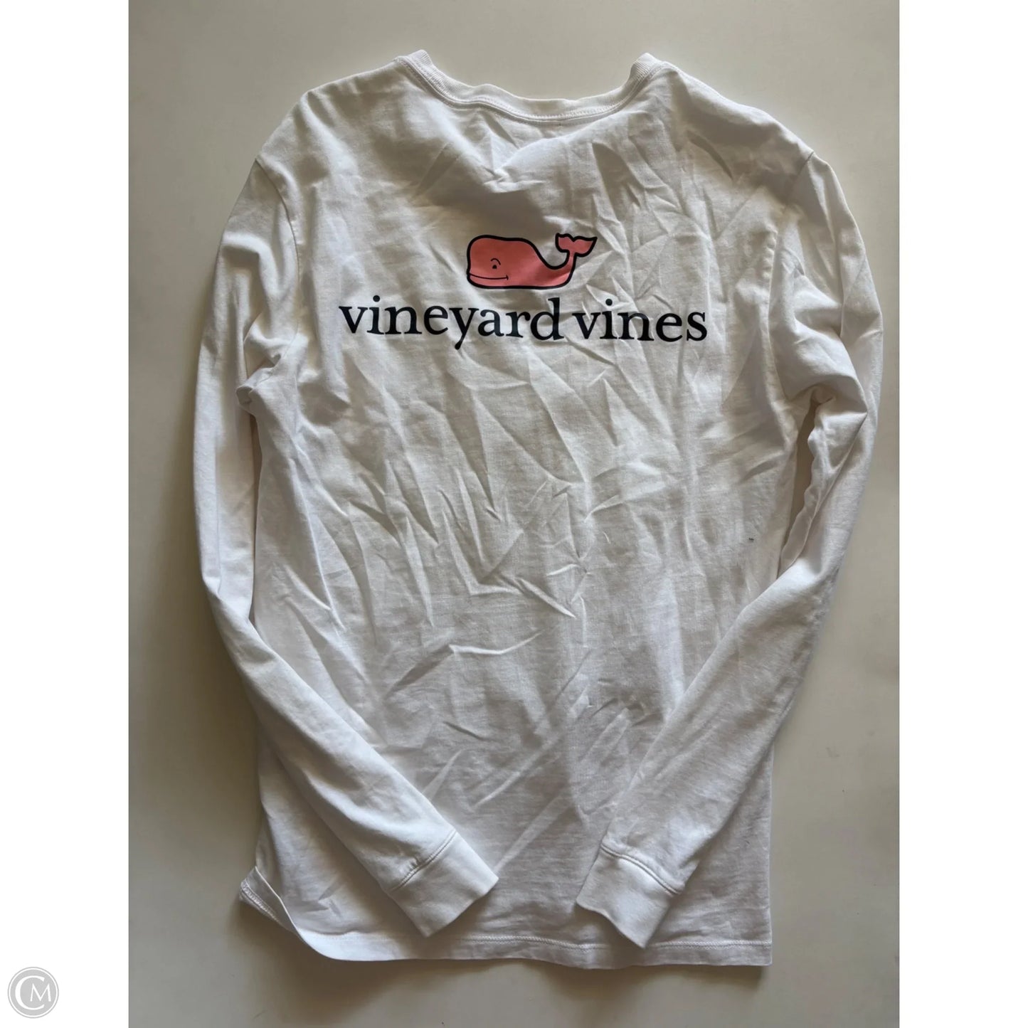 Top Long Sleeve By Vineyard Vines In White, Size: Xs