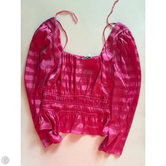Blouse Long Sleeve By 1.state In Pink, Size: L
