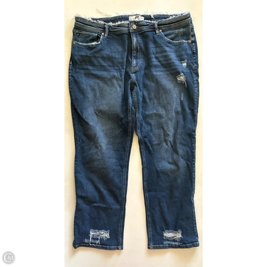 Jeans Straight By Kancan In Blue, Size: 16