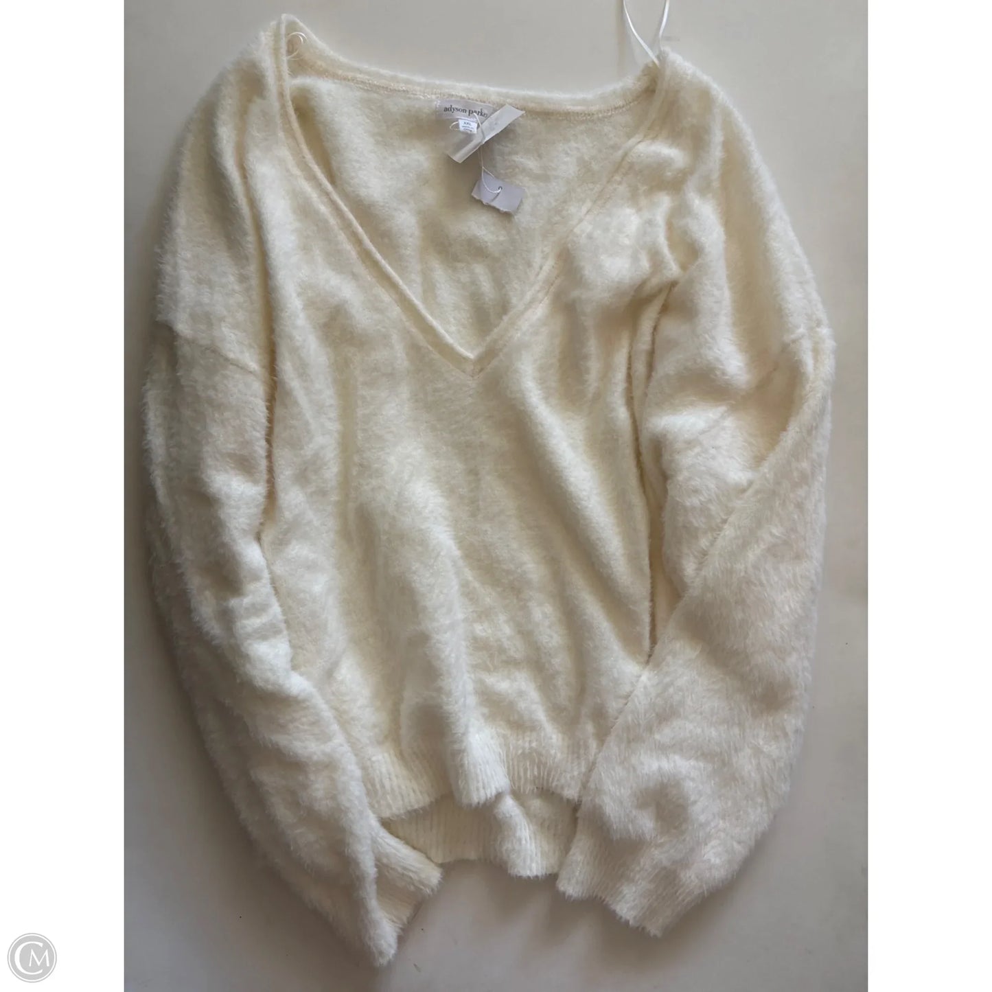 Sweater By Adyson Parker In Cream, Size: 2x