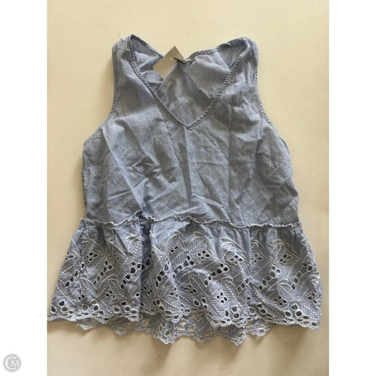 Top Sleeveless By Falls Creek In Striped Pattern, Size: M