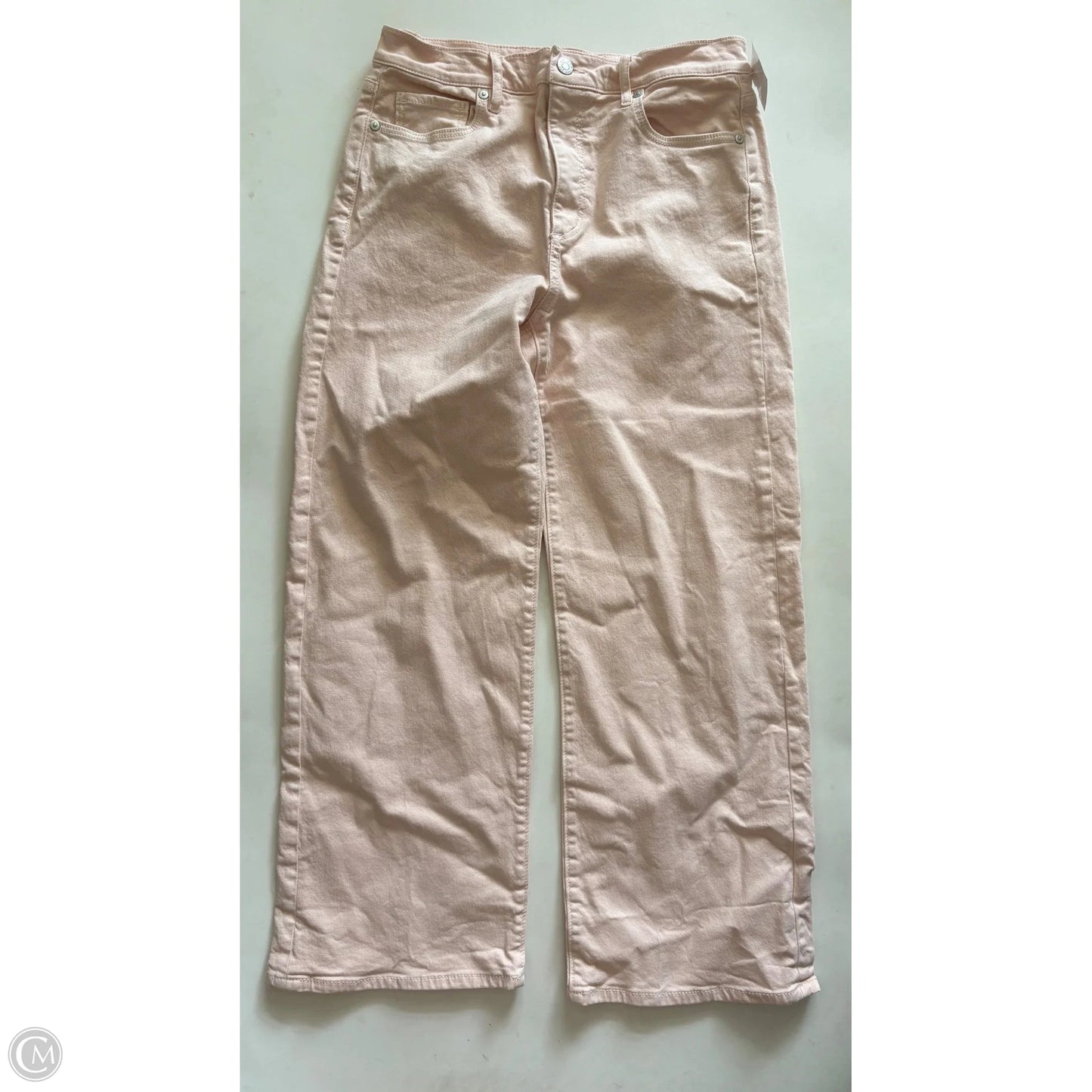 Jeans Straight By Loft In Peach, Size: 4