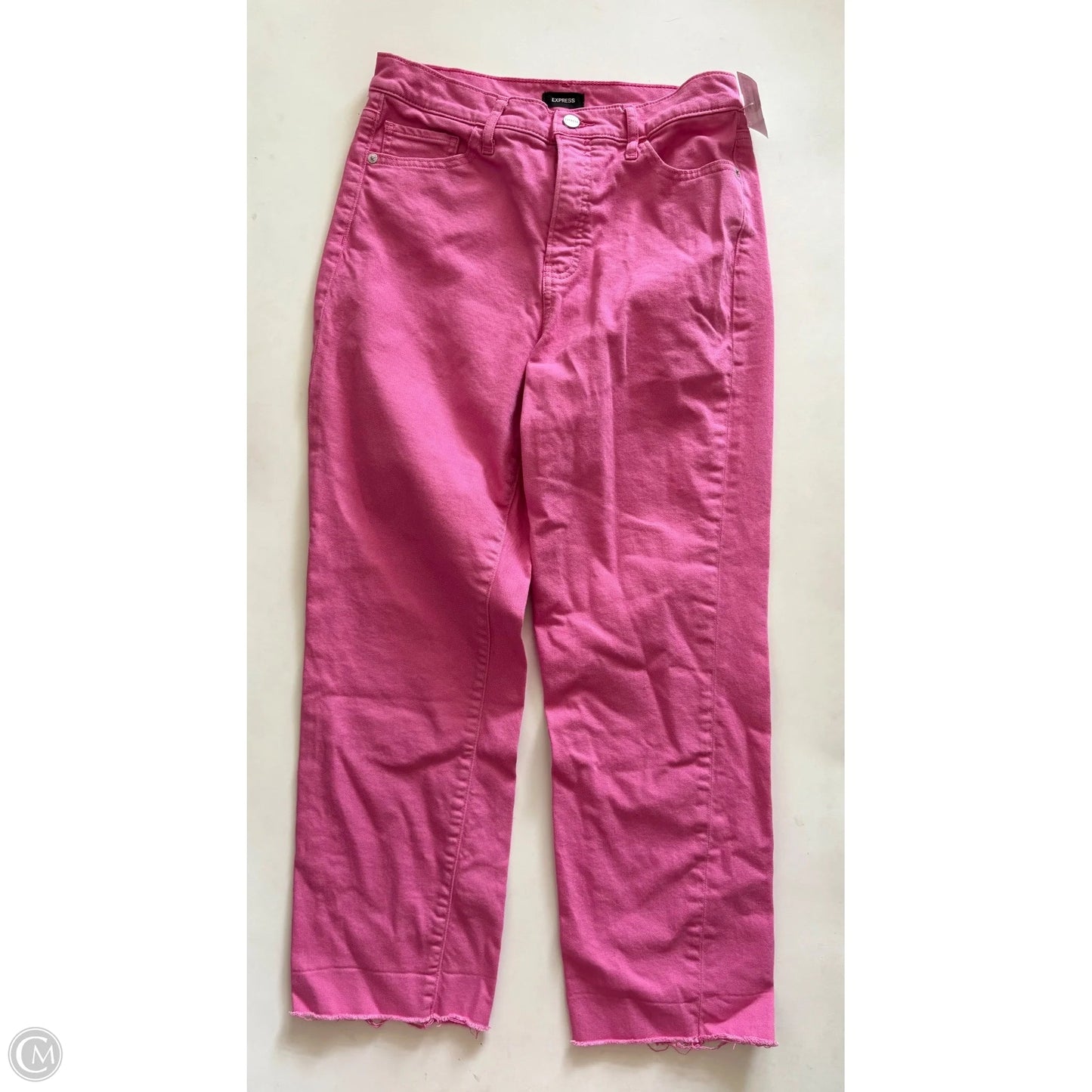 Jeans Straight By Express In Pink, Size: 8