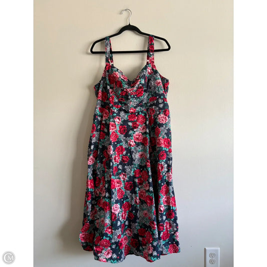 Dress Party Long By Torrid In Floral Print, Size: 2x