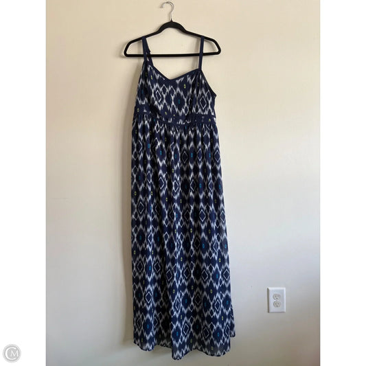 Dress Casual Maxi By Torrid In Navy, Size: 1x