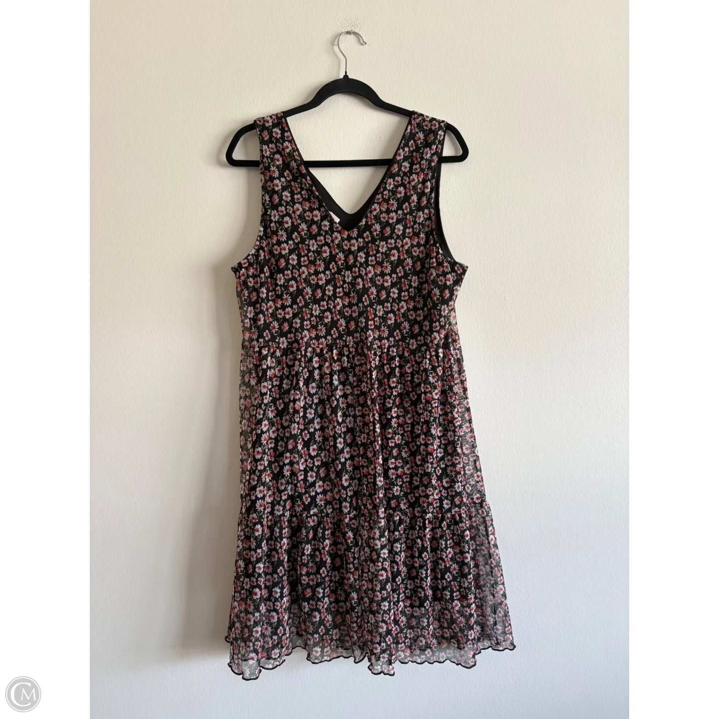 Dress Casual Midi By Vibe In Floral Print, Size: 2x