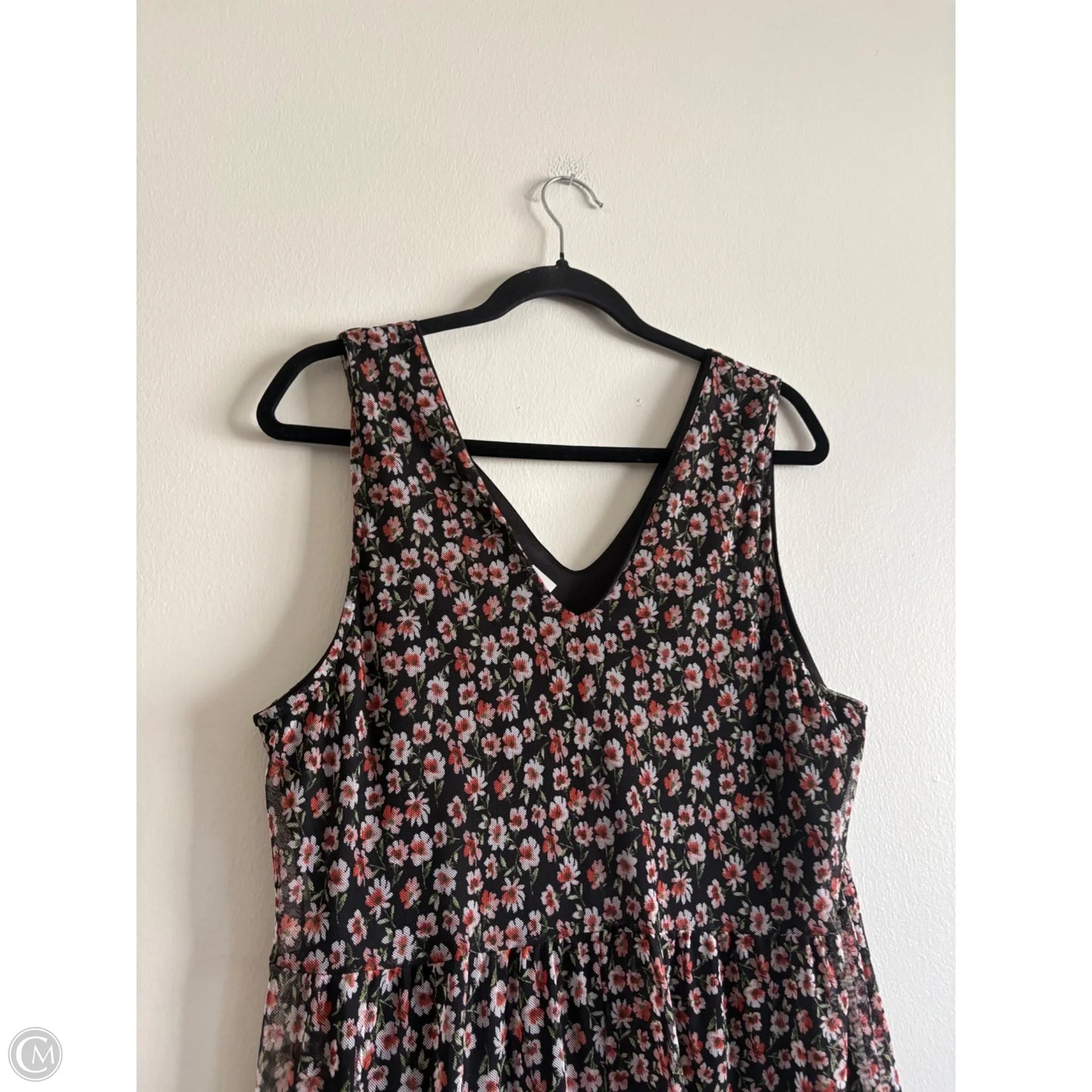 Dress Casual Midi By Vibe In Floral Print, Size: 2x