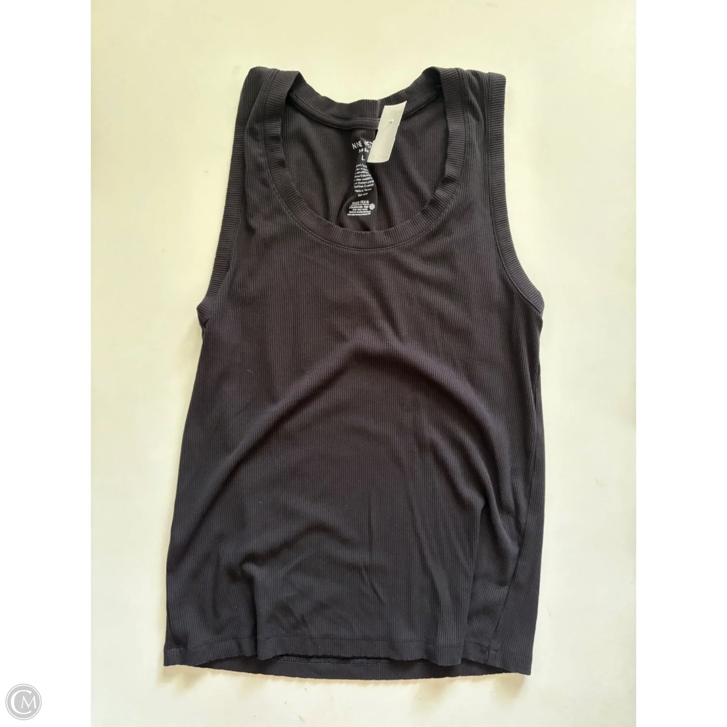 Tank Top By Nine West Apparel In Black, Size: L