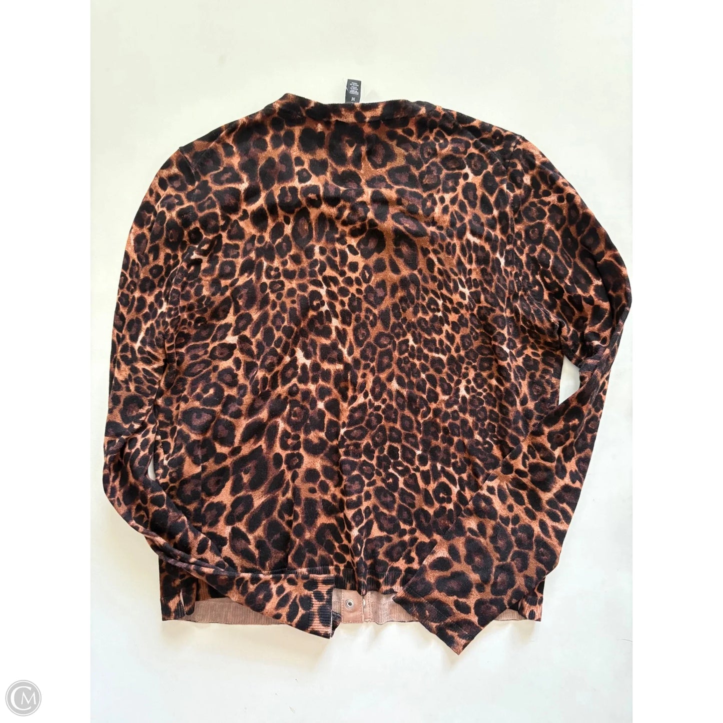 Sweater Cardigan By White House Black Market In Animal Print, Size: M