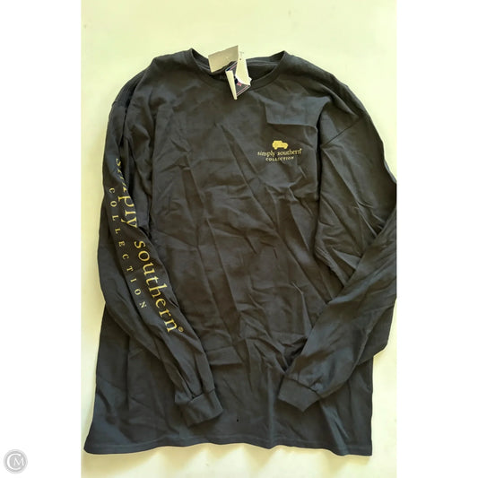 Top Long Sleeve By Simply Southern In Black, Size: Xl