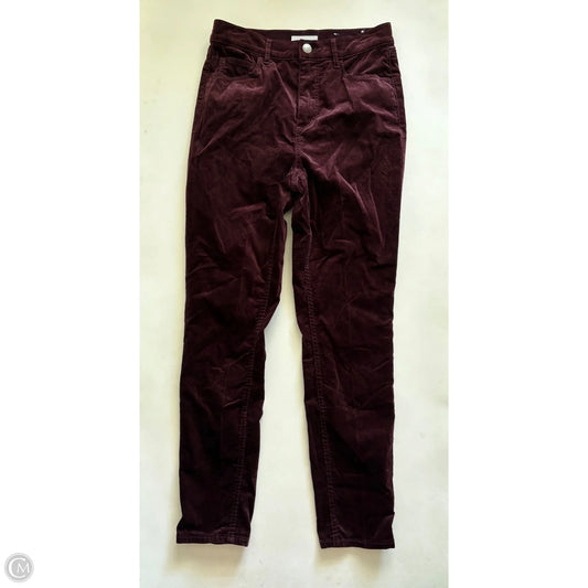 Pants Corduroy By Loft In Maroon, Size: 6
