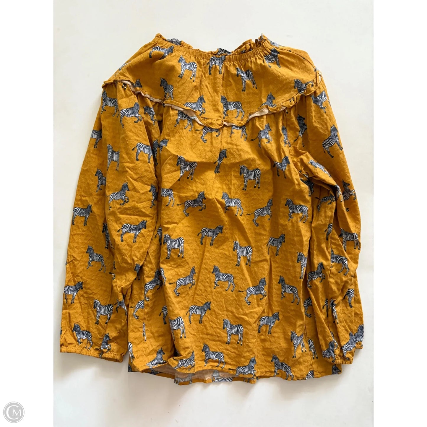 Top Long Sleeve By Michelle Mcdowell In Animal Print, Size: L