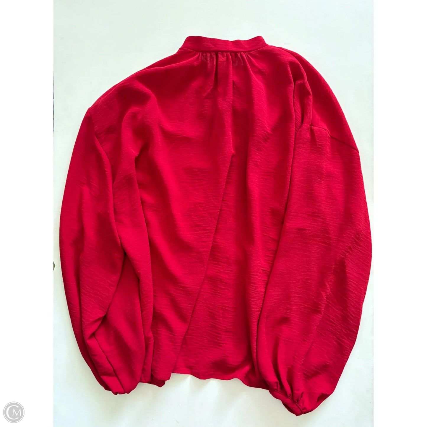 Blouse Long Sleeve By Karlie In Red, Size: M