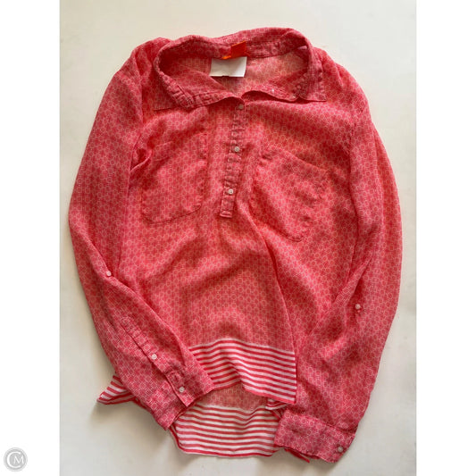 Blouse Long Sleeve By Joe Fresh In Orange, Size: Xl