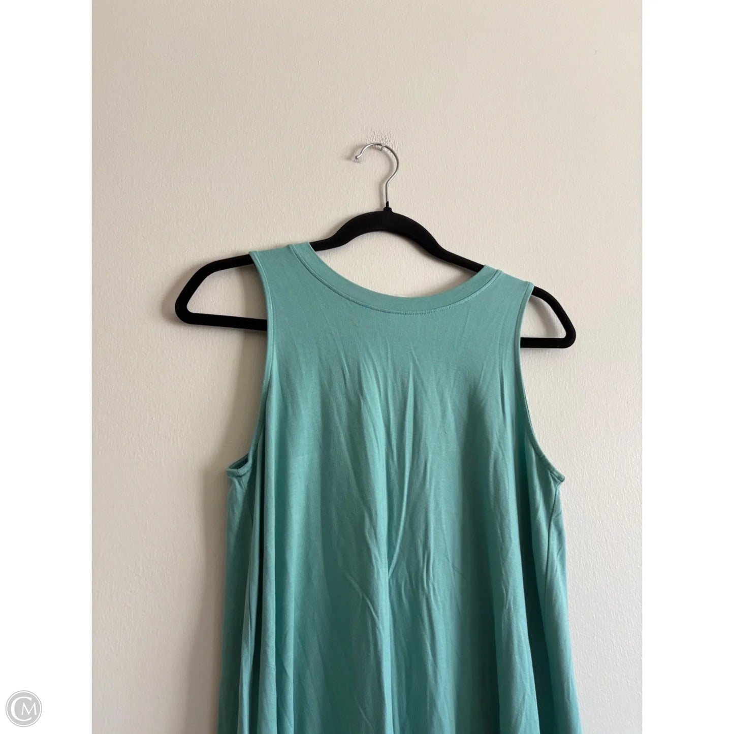 Dress Casual Midi By Time And Tru In Green, Size: M