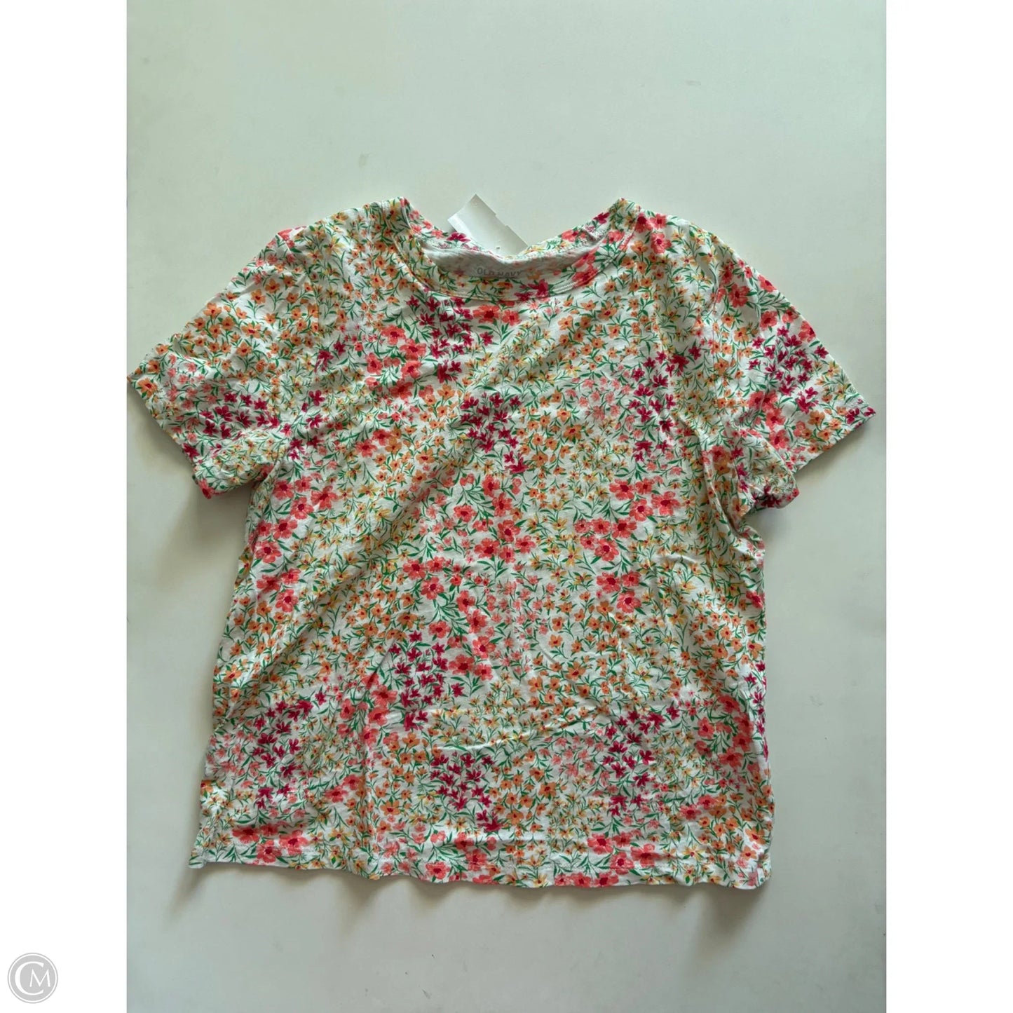 Top Short Sleeve By Old Navy In Floral Print, Size: S