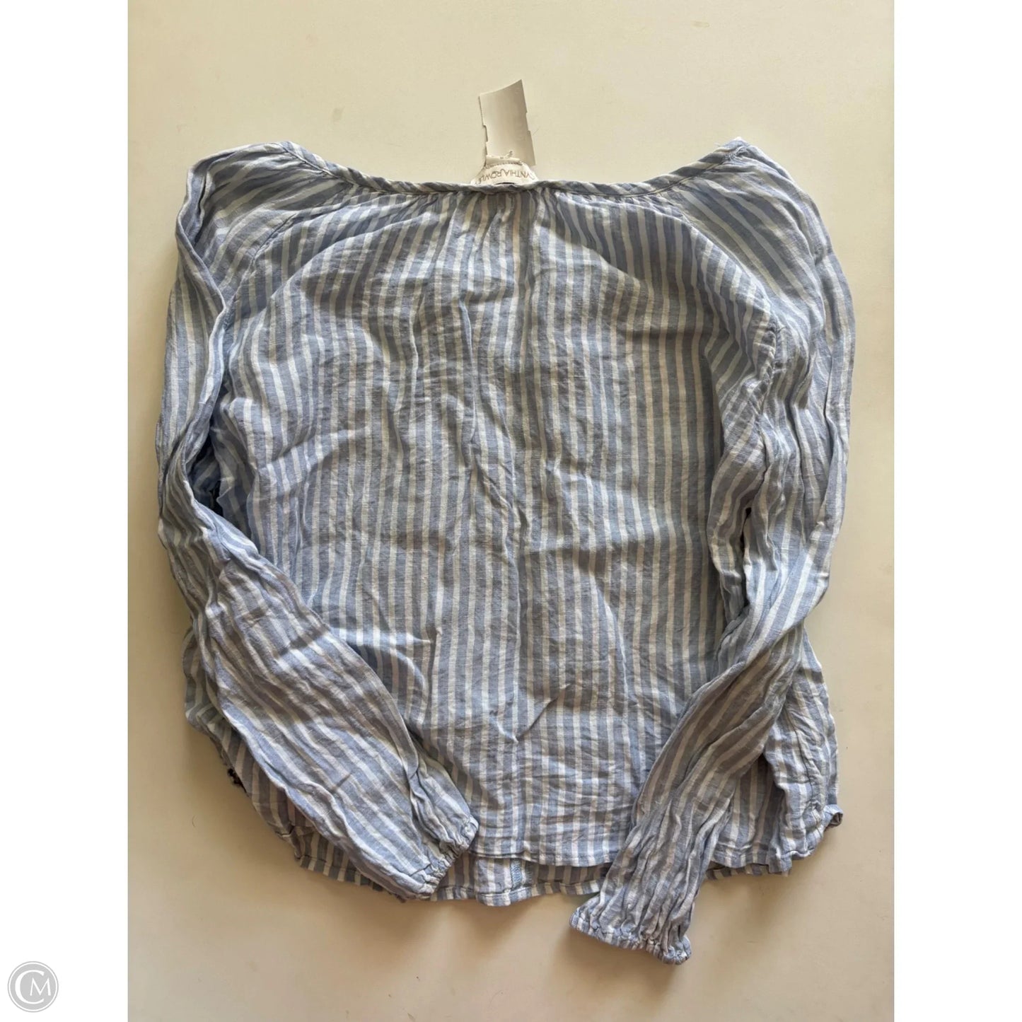 Top Long Sleeve By Cynthia Rowley In Striped Pattern, Size: Xl