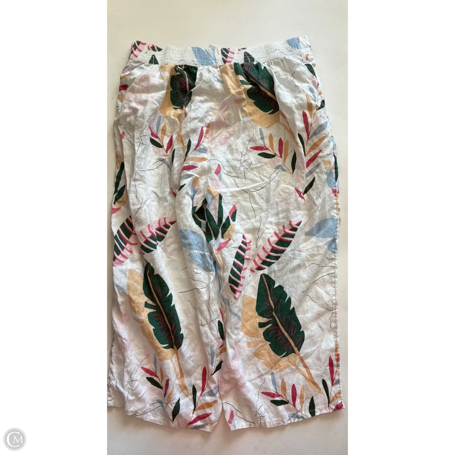 Pants Linen By Cynthia Rowley In Floral Print, Size: 2x