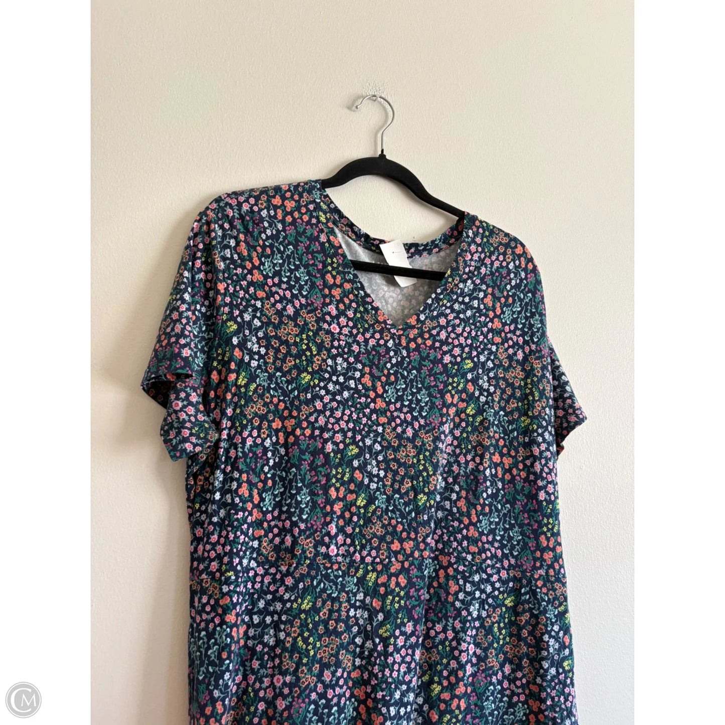 Dress Casual Maxi By Lands End In Floral Print, Size: Xl