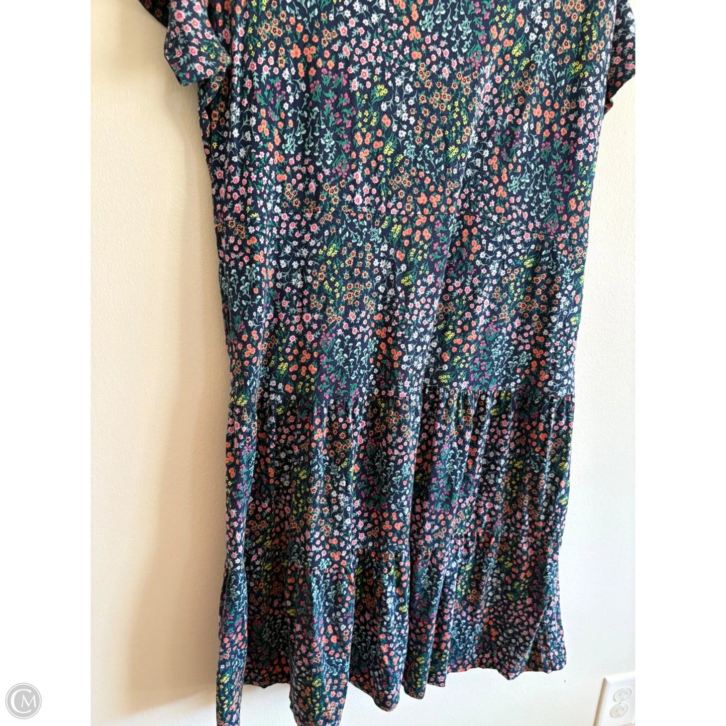 Dress Casual Maxi By Lands End In Floral Print, Size: Xl