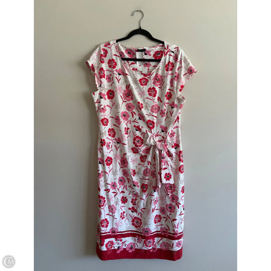 Dress Work By Talbots In Floral Print, Size: Xl