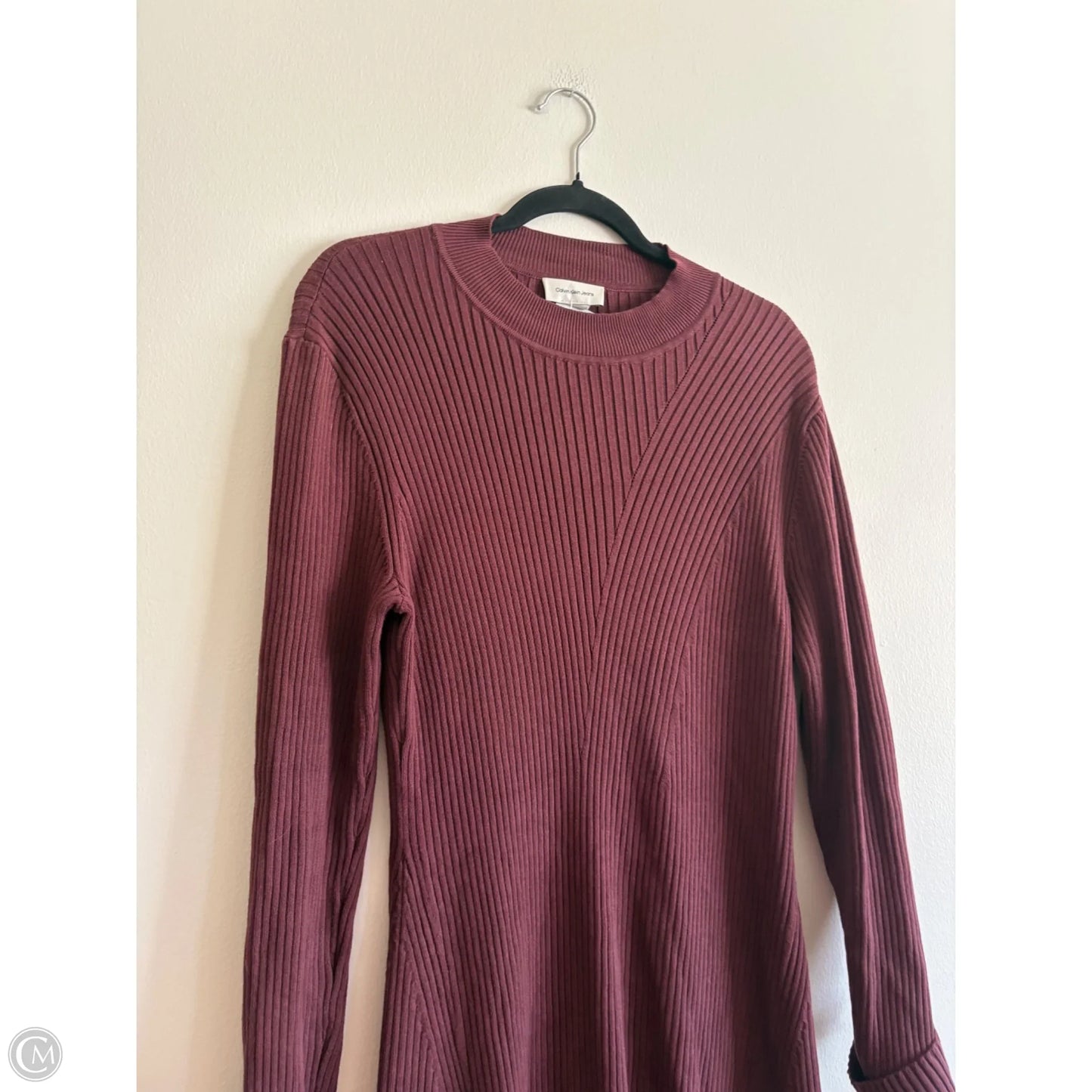 Dress Casual Maxi By Calvin Klein In Brown, Size: Xl