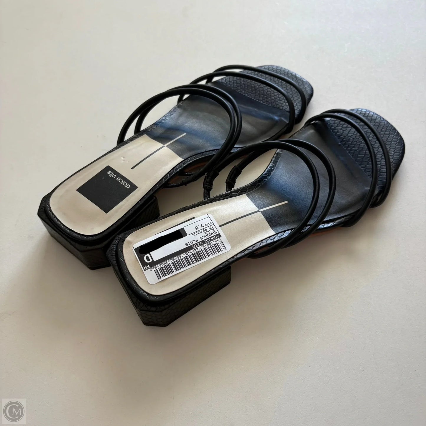 Sandals Flats By Dolce Vita In Black, Size: 7.5