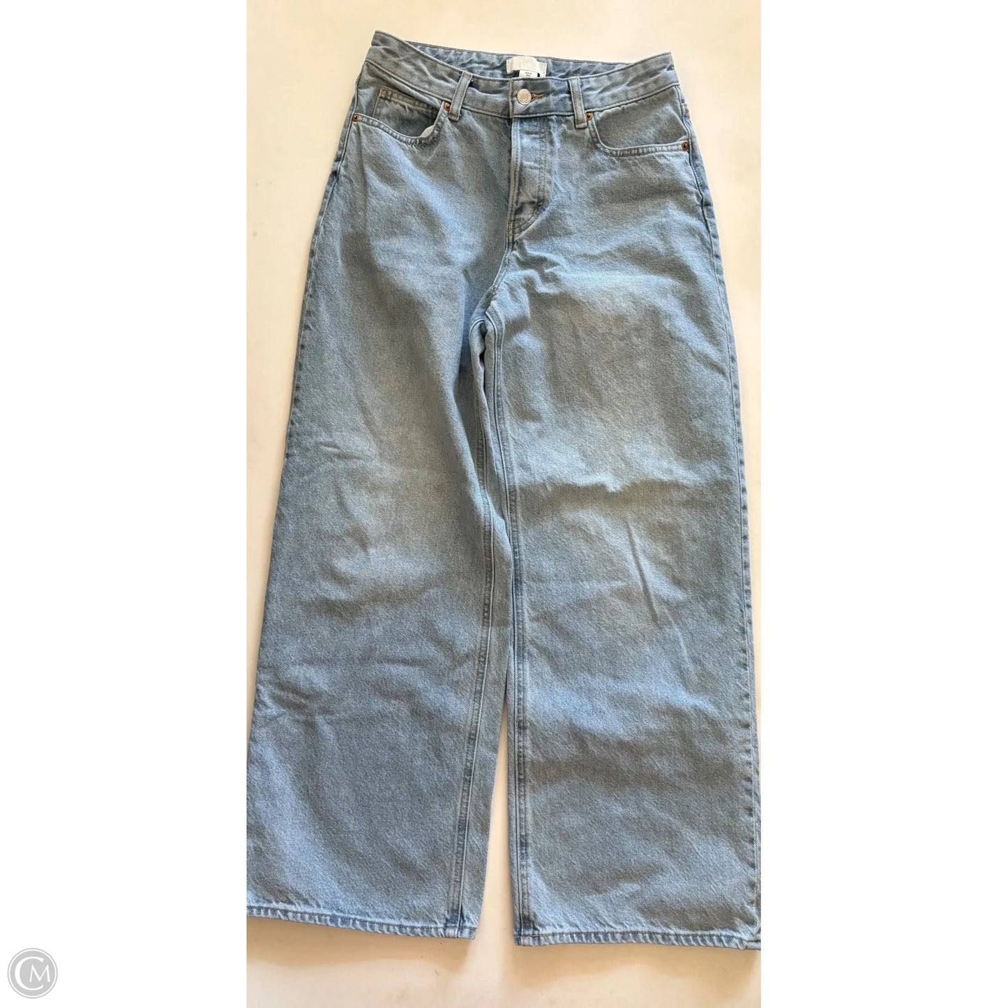 Jeans Straight By H&m In Blue, Size: 6