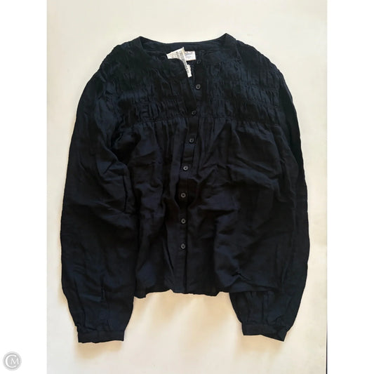 Top Long Sleeve By Universal Thread In Black, Size: M