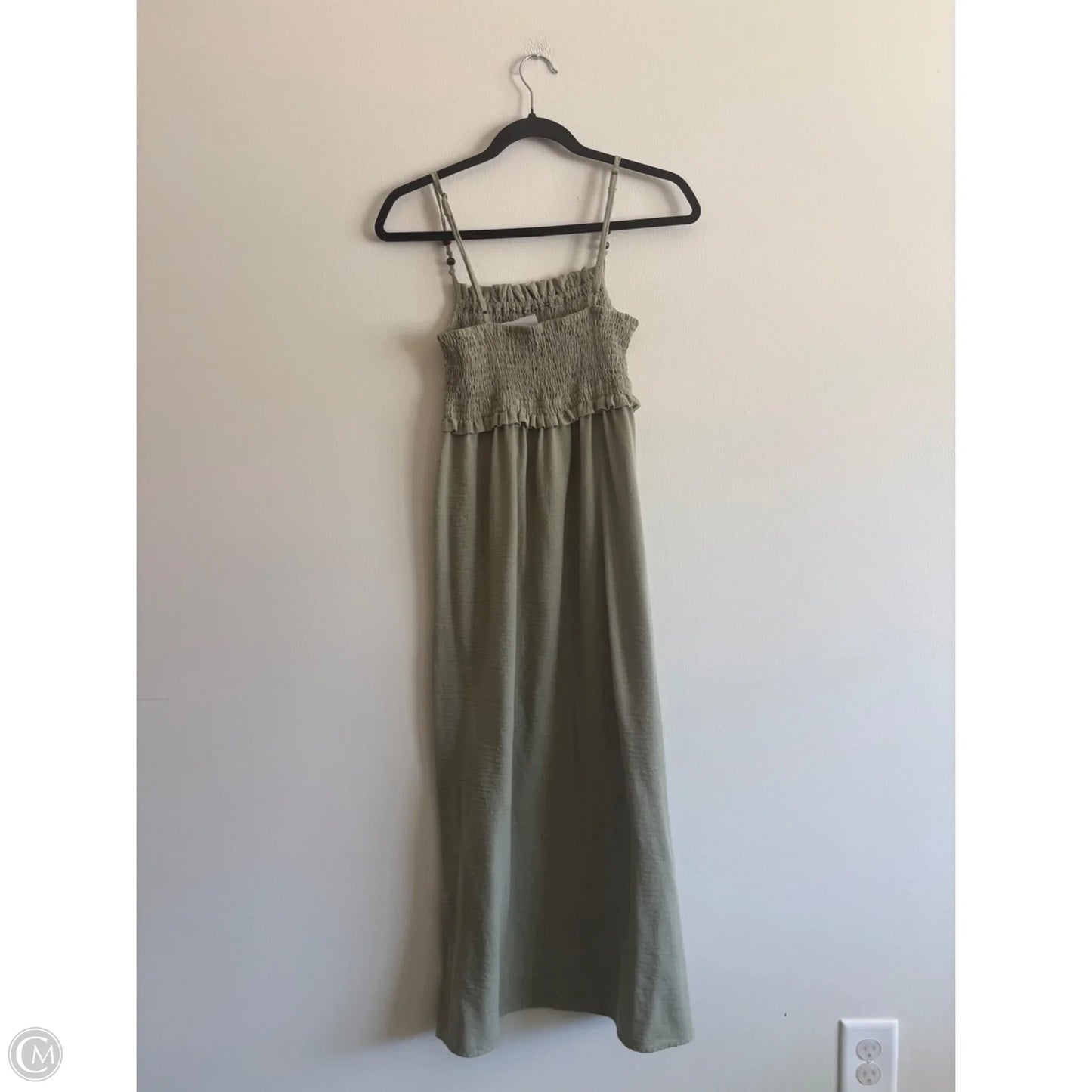 Dress Casual Midi By Zara In Green, Size: M