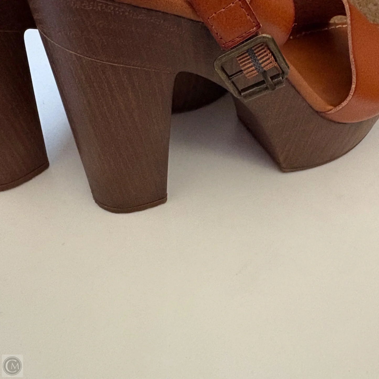 Shoes Heels Platform By True Craft In Brown, Size: 8