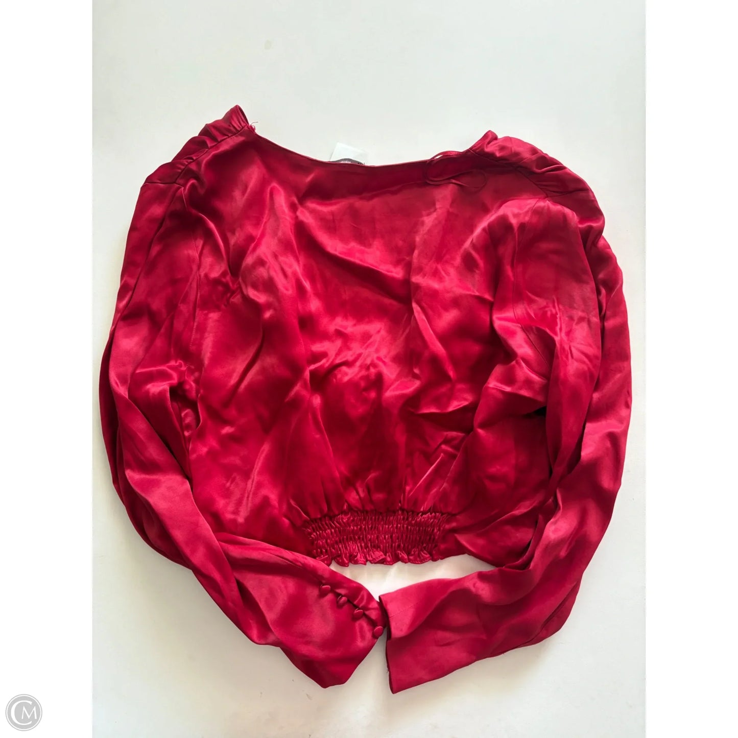 Blouse Long Sleeve By Zara In Red, Size: Xl