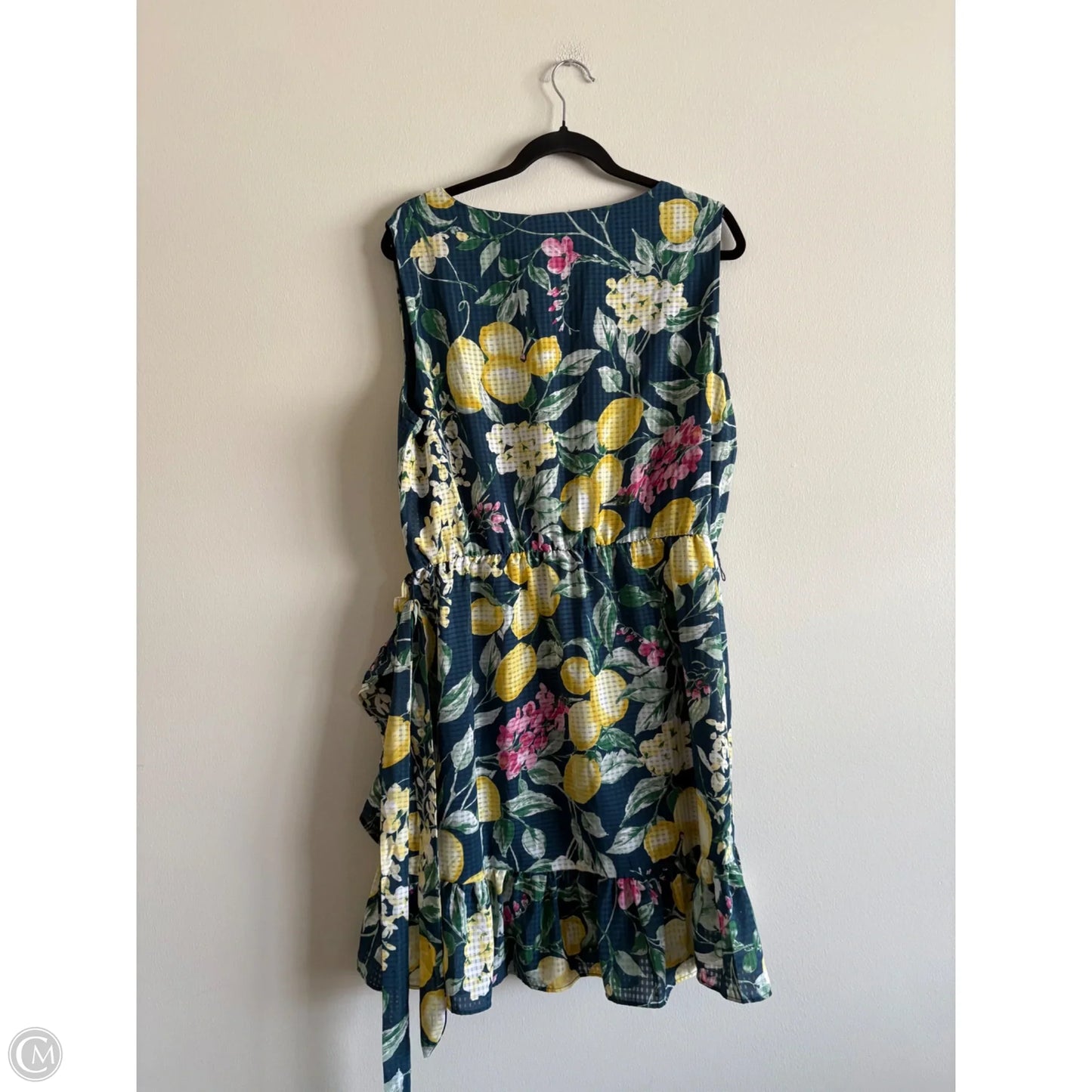 Dress Casual Short By Bobeau In Floral Print, Size: Xl