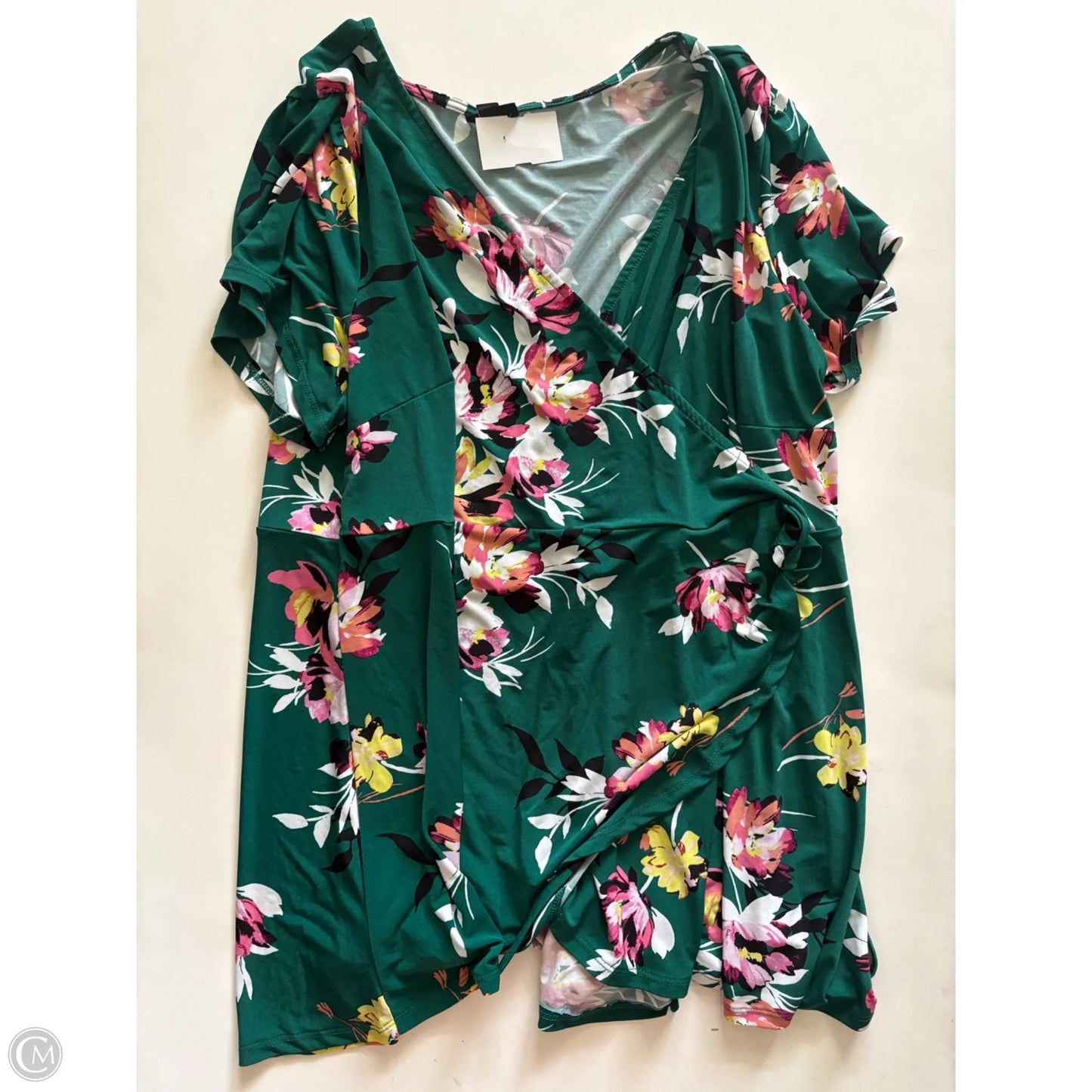 Blouse Long Sleeve By Torrid In Green, Size: 3x