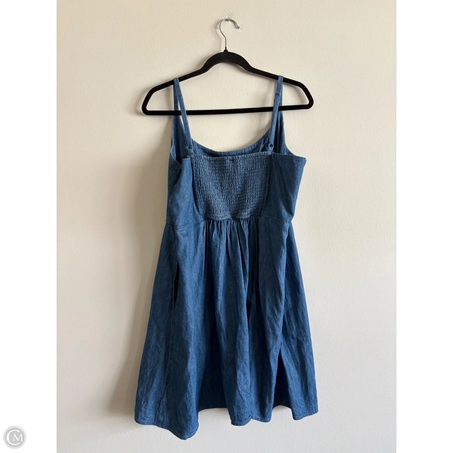 Dress Casual Midi By Old Navy In Blue, Size: Xl